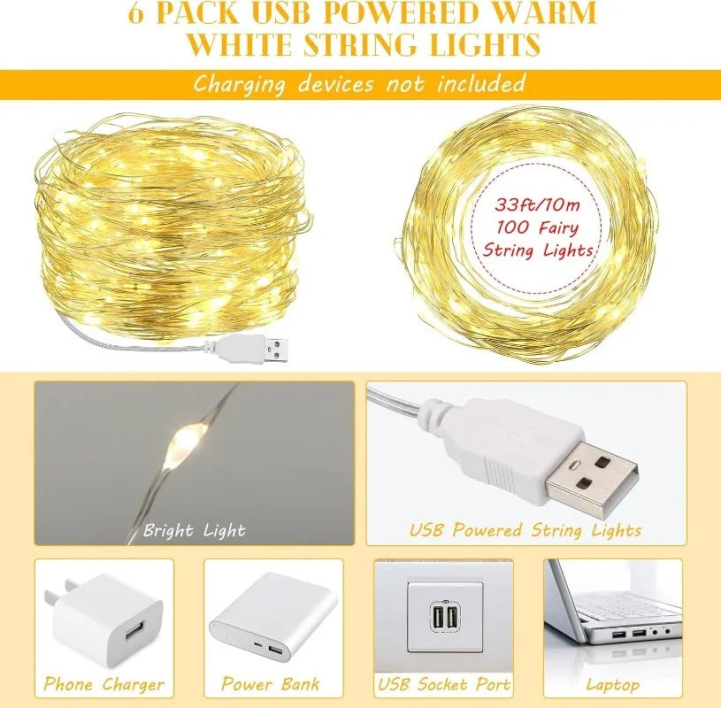 USB LED String Lights